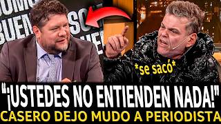 ¡CASERO CRUZÓ a PERIODISTA de TN y LE CANTO LA VERDAD [upl. by Nanni]