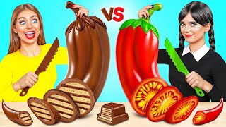 Défi Chocolat vs Réalité Nourriture  Idées Folles À Cuisiner par Choco DO [upl. by Acirrej]