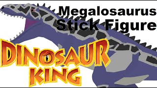 Pivot Megalosaurus from Dinosaur King Stick Figure By Me [upl. by Anitrebla923]