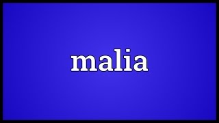 Malia Meaning [upl. by Huppert963]