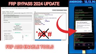 FRP Bypass 202425  New ADB Enable Tool  Exynos MTK SPD Qualcomm FRP Unlock All Tech Bangla [upl. by Jamieson344]