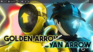 Cyan Arrows origin GOLDEN ARROW vs RED ARROW  THE FINAL FIGHT Roblox Strongest Battlegrounds [upl. by Scoter]