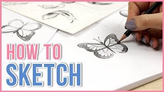 How to Sketch  Sketching Tips for Beginners  Art Journal Thursday Ep 21 [upl. by Zetrok]