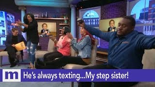 Hes always textingMy step sister  The Maury Show [upl. by Malca]