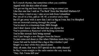 Eminem Rap God Lyrics [upl. by Brandt204]