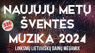 Naujųjų Metų Šventės Muzika • 2024 • Lietuviškos Naujametės Dainos • Rinkinys [upl. by Rakel]