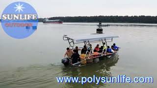 Sunlife Clear Boat Glass Bottom Transparent Boat Polycarbonate Plastic Boat for Touring 1012 Person [upl. by Lot674]