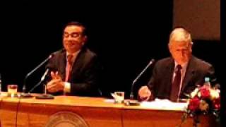 Carlos Ghosn Management en temps de crise QampA 02 Climat [upl. by Droc]