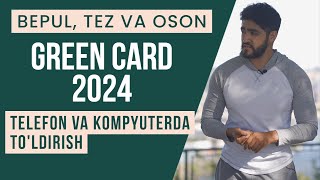 GREEN CARD 2024 XATOSIZ ANKETA TOLDIRISH DVLOTTERY 2024 REGISTRATION [upl. by Johen]