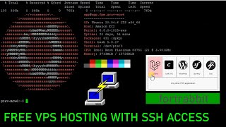 VPS HOSTING GRATIS 2 CPU 15 GB RAM  FREE GIT SSH FTP MYSQL [upl. by Bart]