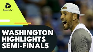 Kyrgios Faces Ymer Rublev Plays Nishioka  Washington 2022 SemiFinal Highlights [upl. by Hoeg]