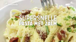 014 Pasta met gerookte zalm met zongedroogde tomaat [upl. by Moncear]