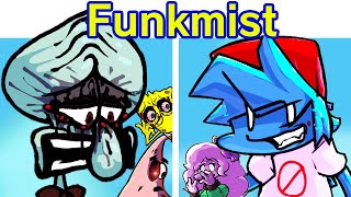 Friday Night Funkin Soulless Funkmist at Bikini Bottom  VS Squidward Red Mist Spongebob FNF Mod [upl. by Margot]