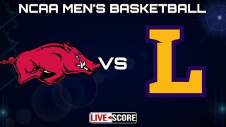 Arkansas Razorbacks vs Lipscomb Bisons  NCAA Mens Basketball Live Scoreboard [upl. by Elletnahs]