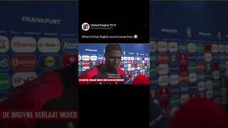 Amadou Onana Weird English accent 😂 😂 PremierLeague trending viralvideo [upl. by Ahseim]