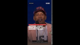 Activist Korey Wise speaks out against Trump [upl. by Irtimid]