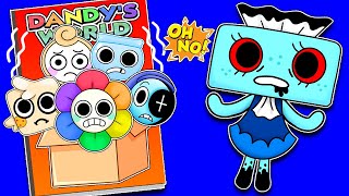 Making DANDYS WORLD Game Book ➕ Tisha Squishy DIY [upl. by Ramhaj]