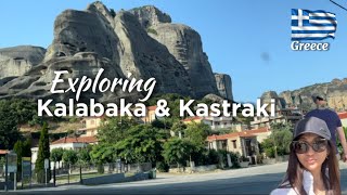 Exploring the town of Kalabaka and Kastraki in Greece Meteora [upl. by Osner]