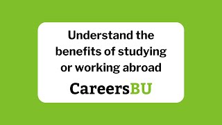 Understand the benefits of studying or working abroad [upl. by Boyse489]