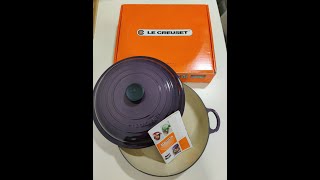 Unboxing 3 Le Creuset Buffet Casserole  Cassis 30cm Traditional Range Premium French cookware [upl. by Gabbey]