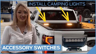 Next Generation Auxiliary Switches Camping Light Installation [upl. by Ynehteb]