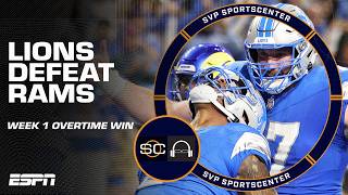 LIONS TAKE DOWN RAMS IN OVERTIME ❕❗ Recapping the WILD Week 1 finish 🏈  SC with SVP [upl. by Gnilrets]