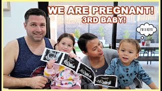 YES WE ARE PREGNANT AGAIN THIRD BABY ANNOUNCEMENT ❤️  rhazevlogs [upl. by Etneciv]