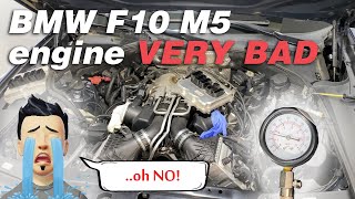 BMW F10 M5 compression testing gone wrong [upl. by Esiom120]