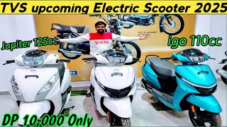 2025 upcoming Electric TVS scooter and new model Jupiter110 E20jupiter 125cc full details and price [upl. by Yager]