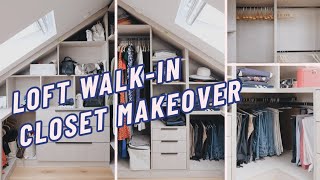 My Walkin Closet Reveal  Tour amp Tips  Small Space Design  Loft Conversion  Wardrobe Makeover [upl. by Koffman24]