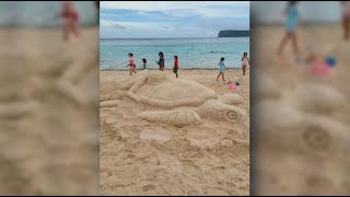 Check out the incredible sand sculptures from Guam SandFest [upl. by Erline]