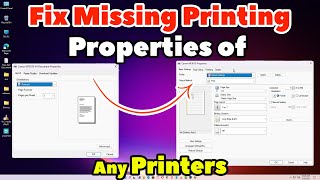 How to Fix Missing Printer Properties Error of Any Printer in Any Windows PC or Laptop [upl. by Yecats217]