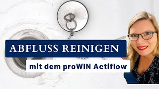 Abfluss reinigen mit dem proWIN Actiflow [upl. by Netnilc]