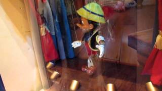 Disneyland Penny Arcade Dancing Pinocchio Game 2011 Main Street USA [upl. by Soane772]