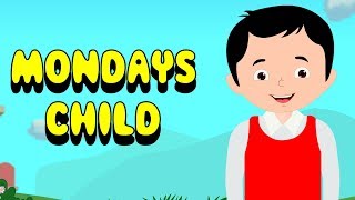 Mondays Child Is Fair Of Face  Nursery Rhyme for Kids [upl. by Thad]