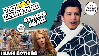 This Male Celine Dion Sings Whitney Houstons quotI Have Nothingquot  Nurse Reacts [upl. by Aromat]