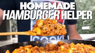 CHEESY RICH INSANELY DELICIOUSMY HOMEMADE VERSION OF HAMBURGER HELPER  SAM THE COOKING GUY [upl. by Nuhsed487]