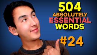 504 Absolutely Essential Words Lesson24 [upl. by Redla]