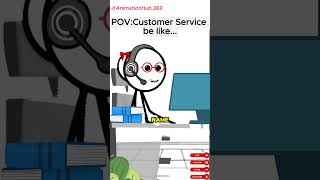 Customer Service be like Meme Animation shorts customerservice funny audioTherealveronika [upl. by Aned897]