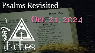 Love Notes Daily Devotions  Psalms Revisited Oct 21 [upl. by Horace]