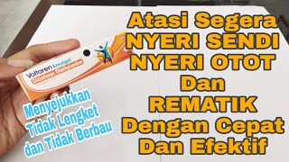 Review Voltaren Emulgel Untuk Nyeri Sendi Rematik Keseleo Terkilir dan Peradangan [upl. by Charity]