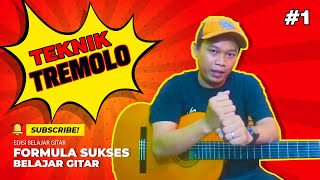 Belajar Gitar Teknik Melody Tremolo [upl. by Gasparo]