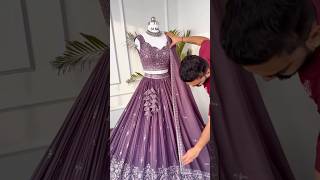 Rosy Purple color Embroidery amp Sequence work Designer Lehenga choli for Wedding Function [upl. by Donohue]