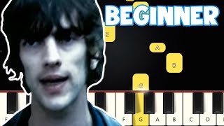 Bitter Sweet Symphony  The Verve  Beginner Piano Tutorial  Easy Piano [upl. by Fem]