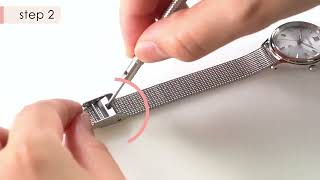 BOMAR Watch strap adjustment for the changeable strap [upl. by Marder]