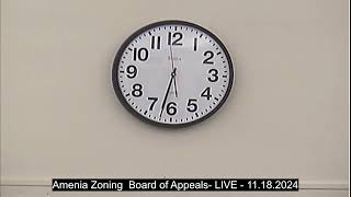 Amenia Zoning Board of Appeals  LIVE  11182024 [upl. by Mechelle103]