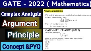 Argument Principle  Complex Analysis  GATE 2022 PYQ [upl. by Sanger]