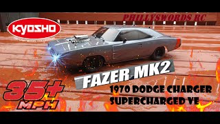 Kyosho Fazer MK2 3S 1970 Charger Supercharged Brushless overview [upl. by Furie283]