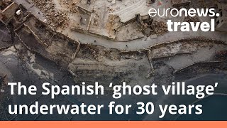 Spanish ‘ghost village’ reemerges after 30 years underwater [upl. by Sancho888]