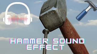 Hammer sound effect  Hammer sounds 4 kinds of hammer sounds [upl. by Etteniuq]